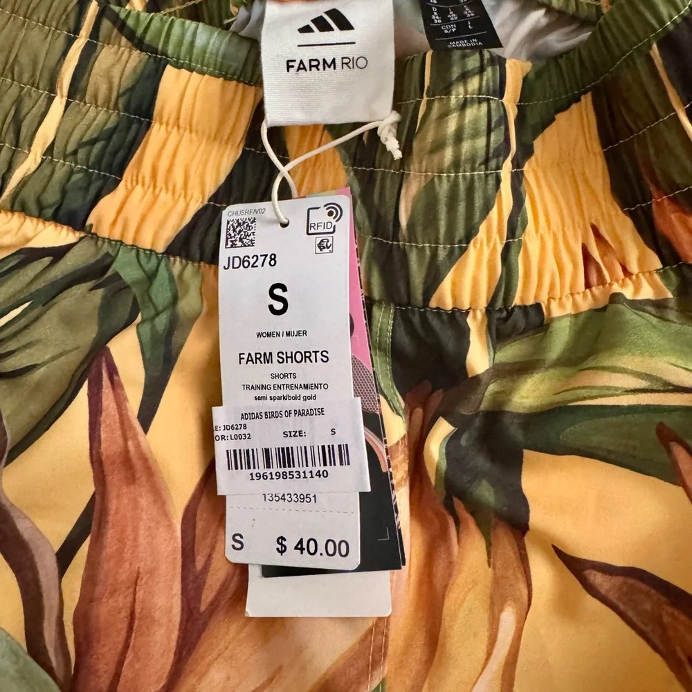 FARM Rio Adidas Birds of Paradise Semi Spark Shorts - Picture 7 of 9